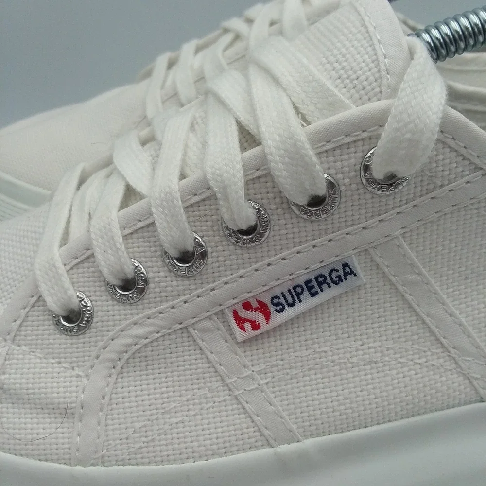 Superga white canvas